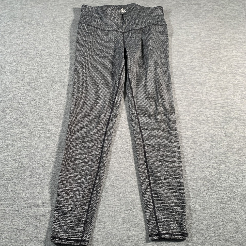 PrAna Leggings Womens Medium Gray High Waist‎ Yoga Pants Lounge Recycled Stretch